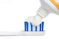 Toothbrush and toothpaste Royalty Free Stock Photo