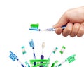 Toothbrush and toothpaste Royalty Free Stock Photo