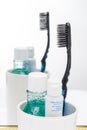 Toothbrush, toothpaste and mouthwashes oral care