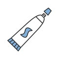 Toothpaste color icon