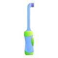 Toothpaste electric toothbrush icon, cartoon style Royalty Free Stock Photo