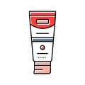 toothpaste hygiene color icon vector illustration