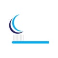 toothpaste, tooth brush illustration logo vector Royalty Free Stock Photo