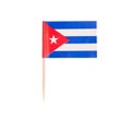 Toothpick Flag Cuba