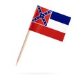 Toothpick Flag Mississippi Royalty Free Stock Photo