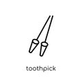 Toothpick icon from Hygiene collection. Royalty Free Stock Photo