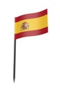 Toothpick with Spainish flag Royalty Free Stock Photo