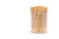 Toothpicks isolated on white background. Made with natural bamboo for home, restaurant Royalty Free Stock Photo