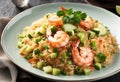 A toothsome plate shrimp fried rice,but instead shrimp use diced honeydew melon