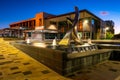 Toowoomba, Queensland, Australia - Public library building at night