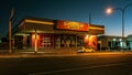 Toowoomba, Queensland, Australia - Supercheap Auto automotive goods store illuminated at night