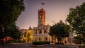 Toowoomba, Queensland, Australia - Town Hall building illuminated at night Royalty Free Stock Photo