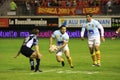 Top 14 rugby match USAP vs Castres Royalty Free Stock Photo