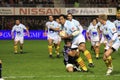 Top 14 rugby match USAP vs Castres Royalty Free Stock Photo