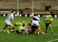 Top 14 rugby match USAP vs Montauban Royalty Free Stock Photo