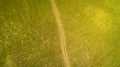 Top Aerial view of Cerknica Lake Slovenia