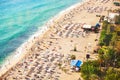 Alanya, a city in Turkey, a view of the Cleopatra beach from the top