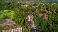 Top Aerial view of Tegenungan Waterfall, Bali, Indonesia Royalty Free Stock Photo