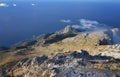 On the top of the Agion Oros Athos Mountain in Greece Royalty Free Stock Photo