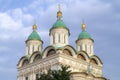 The top of the ancient Assumption Cathedral. Astrakhan Royalty Free Stock Photo