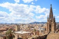 The top of Barcelona Cathedral