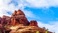 Top of Bell Rock, one of the famous red rocks between the Village of Oak Creek and Sedona in northern Arizona Royalty Free Stock Photo