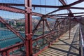 On top of the Bizkaia suspension bridge Royalty Free Stock Photo