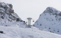 Top of Blackcomb Mountain Ski Resort. Whistler, BC, Canada. Royalty Free Stock Photo