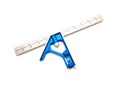 Top brand-new combination square with 12 inches etched stainless steel blade ruler marker, cast zinc head, self-aligning draw bolt