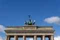 Top of the brandenburg gate - Quadriga, Berlin, Germany Royalty Free Stock Photo