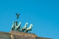 Top of  Brandenburger Tor - Berlin Germany - Brandenburg Gate Royalty Free Stock Photo