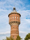 Top of building of former water tower in Sneek, Snits in Friesland, Netherlands