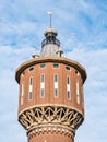 Top of building of former water tower in Sneek, Snits in Friesland, Netherlands