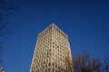 Top of the building of Joint Stock Company Central Research Institute Cyclone in Shchyolkovskoye shosse of Moscow, Russia.