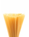 Top bunch spaghetti on a white background