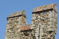 Top of Castle Wall Royalty Free Stock Photo
