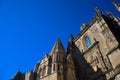 The top of the curch is almost touching the sky Royalty Free Stock Photo