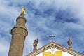 Top of cathedral of Peter and Paul in Kamianets-Podilskyi, Ukraine