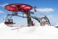 Top Chair Lift Snow Winter Mountain Wheel