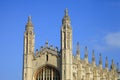 TOP of Chapel in King`s College in Cambridge University Royalty Free Stock Photo