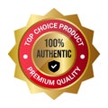 Top Choice Product Packaging Label Badge Design, Best Product Seal, Top Quality Guaranteed Sticker, Recommeded Products, Hot