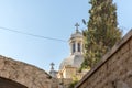 Top of Church of the Condemnation and Imposition of the Cross near the Lion Gate in Jerusalem, Israel