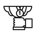 Top Class Award Icon Color Illustration Design Royalty Free Stock Photo