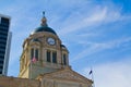 Top of Classical Architecture of Historical Courthouse in Fort Wayne, Indiana