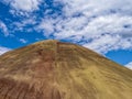 The top of a claystone hill in the Painted Hills Unit of the John Day Fossil Beds National Monument, Oregon, USA Royalty Free Stock Photo