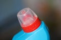 Top of the cleaning agent bottle with the lid closed