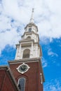 The top of a clock tower in Boston Royalty Free Stock Photo