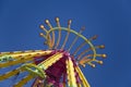 Top of colorful carnival ride Royalty Free Stock Photo