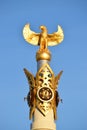 Top of the COLUMN OF iNDEPENDENCE in Astana Royalty Free Stock Photo