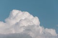 Top of a cumulus cloud in the afternoon summer heat Royalty Free Stock Photo